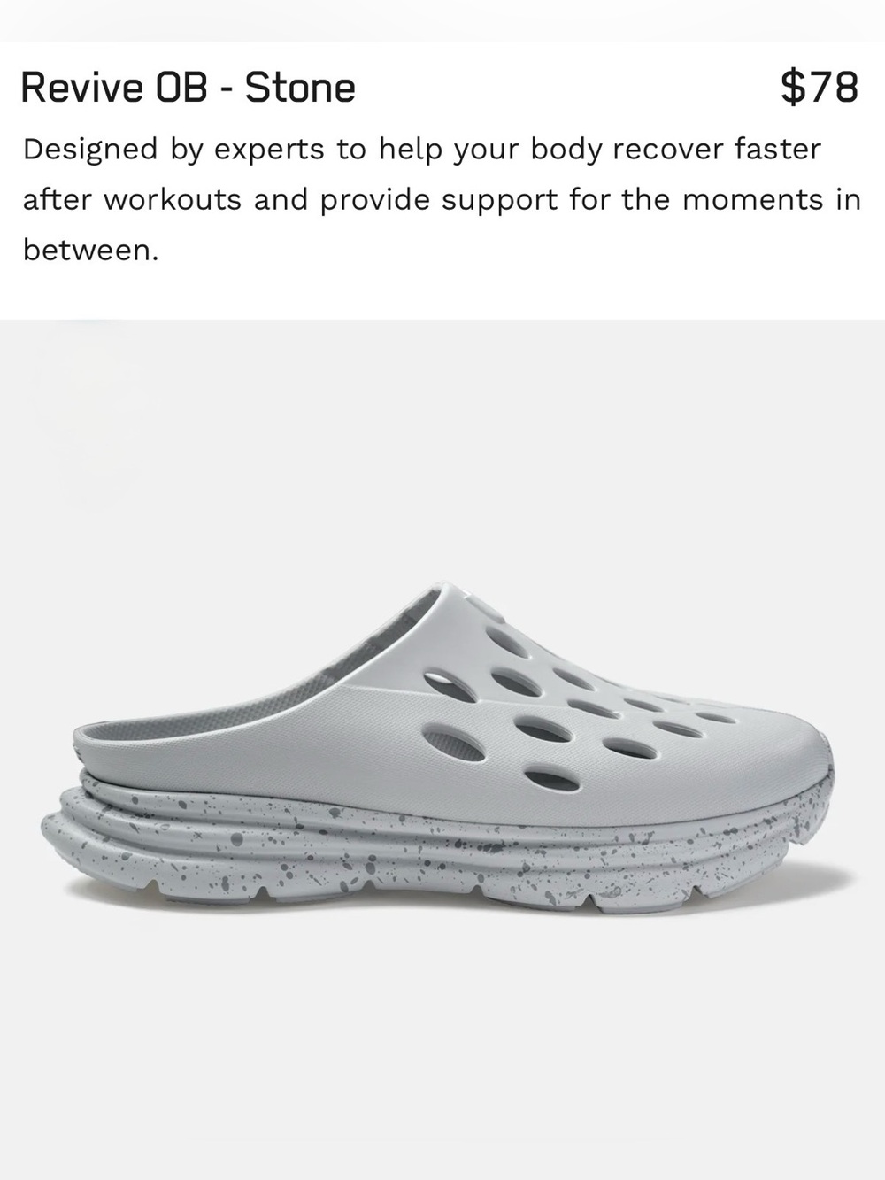 Revive OB - Stone Gray Slip-On